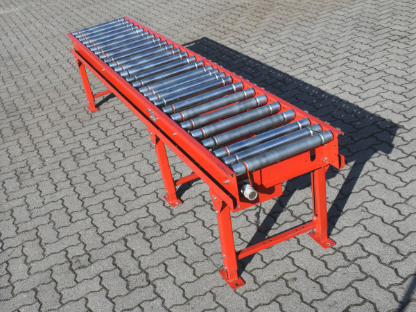 Transportbahn Foerderstrecke Laenge 3000 mm Rollenbahn Rollenfoerderer Dexion 