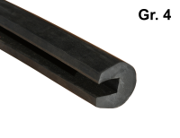 Siebschutzprofil Gr. 4 SBR Gummi Klemmprofil Siebschutzprofil Gr. 4 SBR Gummi Klemmprofil