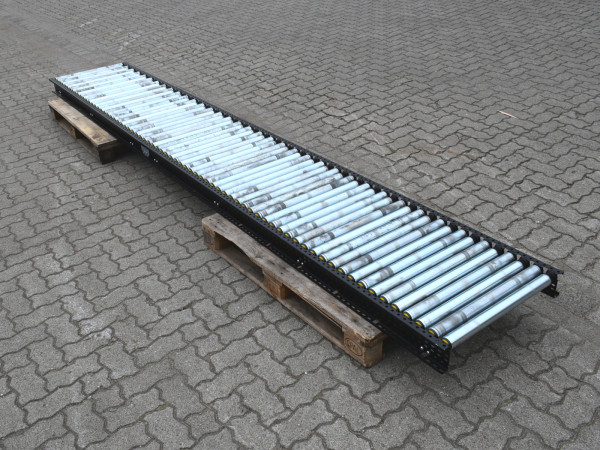 Schwerkraftrollenbahn Rollenbahn Rollenfoerderer Laenge 4.195 mm Foerderstrecke