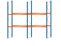 Grundregal Lagerregal Polypal Stahlregal Palettenregal Schwerlastregal Stahl orange lackiert blau lackiert Grundregal Lagerregal Polypal Stahlregal Palettenregal Schwerlastregal Stahl orange lackiert blau lackiert