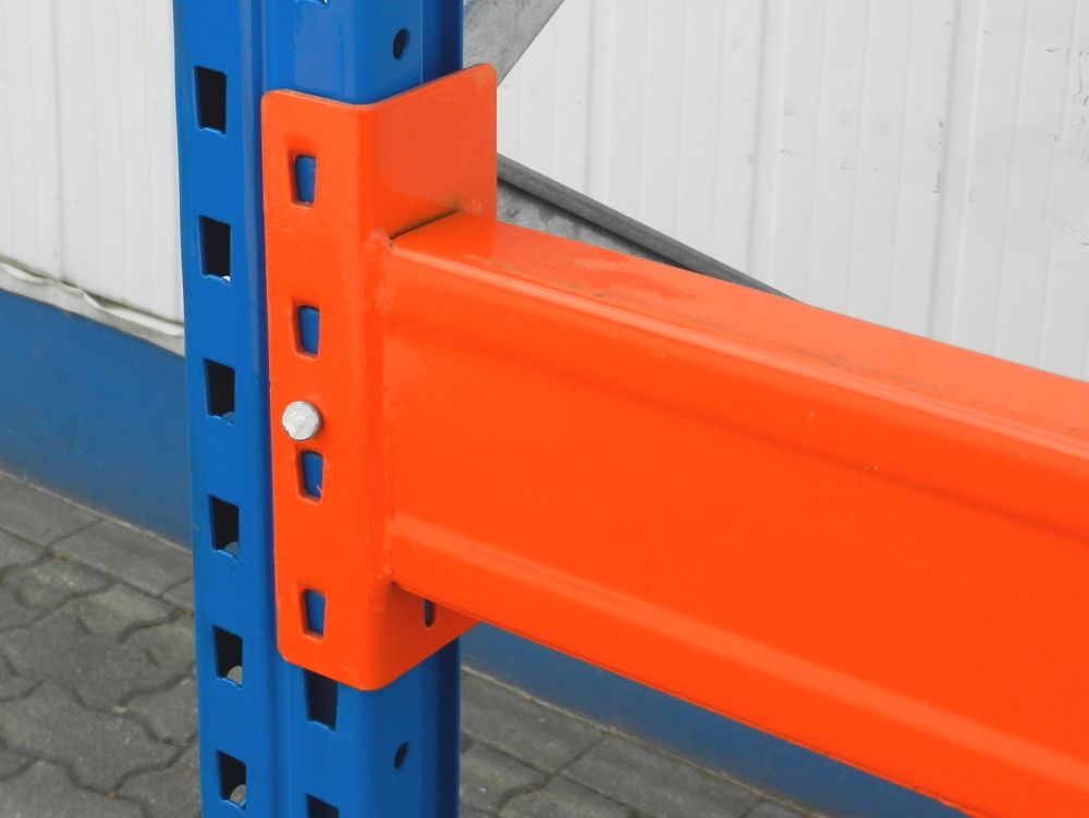 Lagerregal Meta Höhe 4420 mm 4 Felder L 11,3 m Schwerlastregal