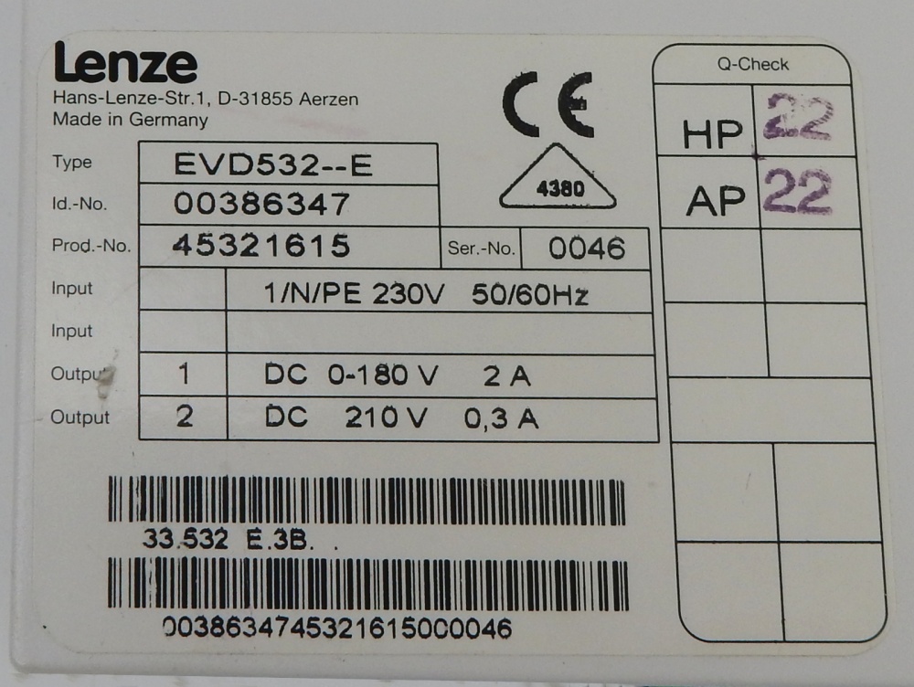 Antriebe Bewegungssteuerung Business Industrie Lenze Drehzahlregler Evd 532 E 0 36 Kw Antriebsregler Speed Controller Regler Automation Antriebe Motoren Termac Construction Com
