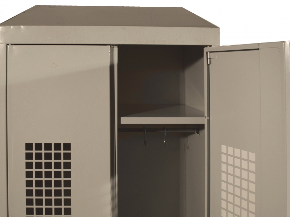 Stahlspind H 2230 Mm Schrank Umkleidespind 2 Abteile Bank Spind