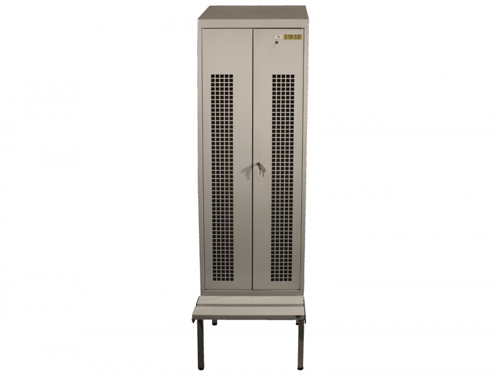 Stahlspind H 2230 Mm Schrank Umkleidespind 2 Abteile Bank Spind