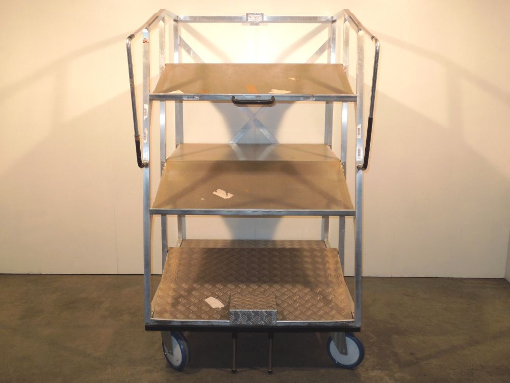 Kommissionierwagen Edelstahl Lagerwagen Regalwagen Etagenwagen